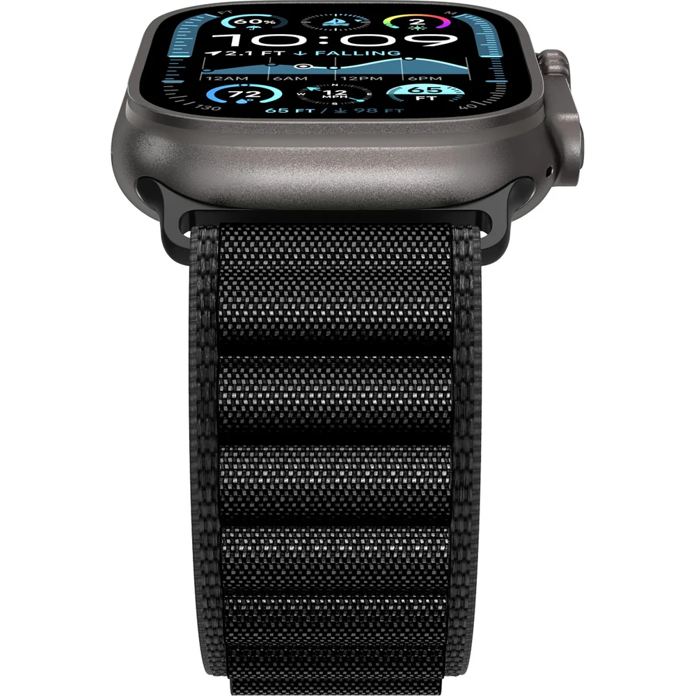 Armband für Apple Watch 49/46/45/44 mm, Spigen WBF1 Band, Schwarz - Image 7