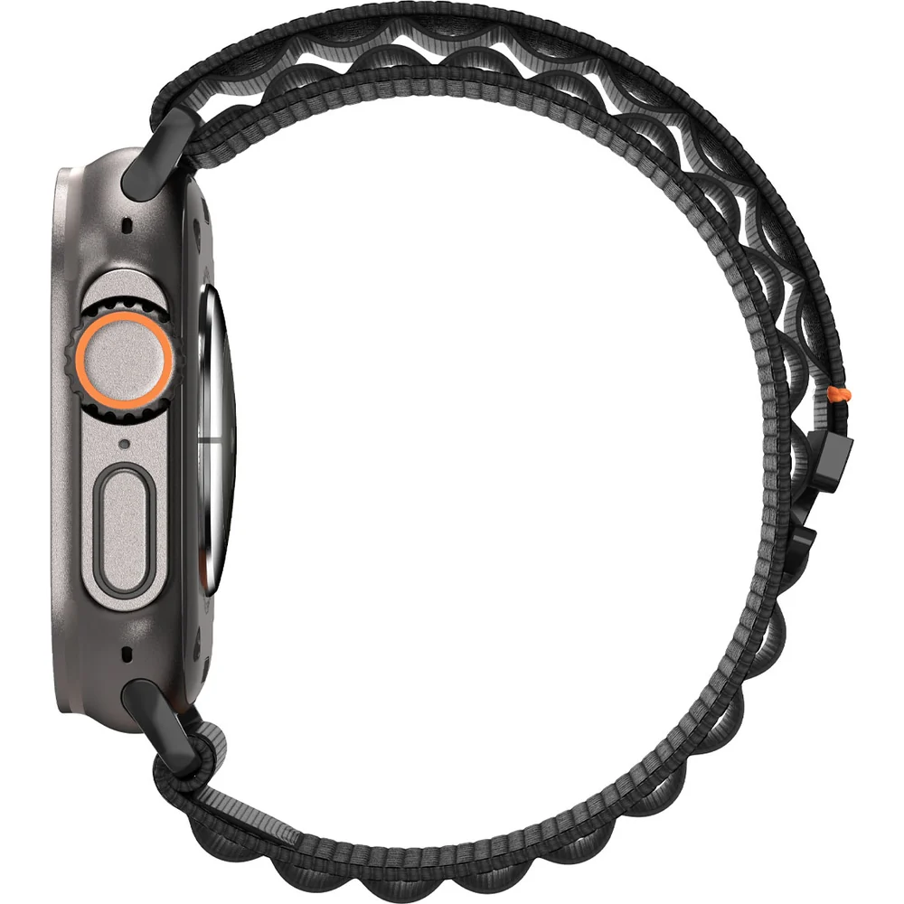 Armband für Apple Watch 49/46/45/44 mm, Spigen WBF1 Band, Schwarz - Image 8