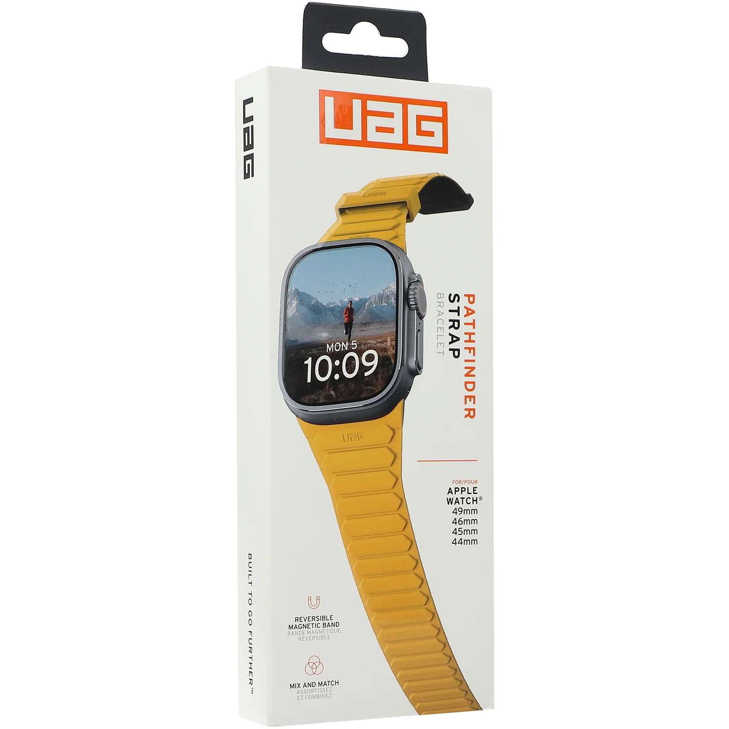 Armband für Apple Watch 49/46/45/44 mm, Urban Armor Gear Pathfinder, Gelb-Schwarz - Image 17