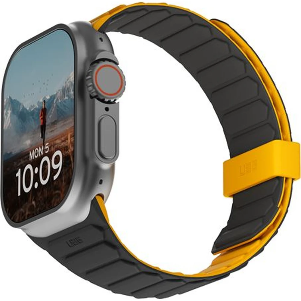 Armband für Apple Watch 49/46/45/44 mm, Urban Armor Gear Pathfinder, Gelb-Schwarz - Image 6