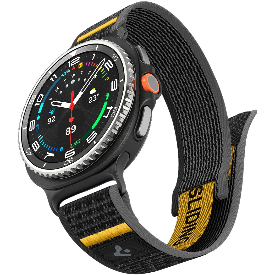 Armband für Galaxy Watch 8 40/44 mm, Classic 46 mm, Spigen Athlex Air, Schwarz - Image 6