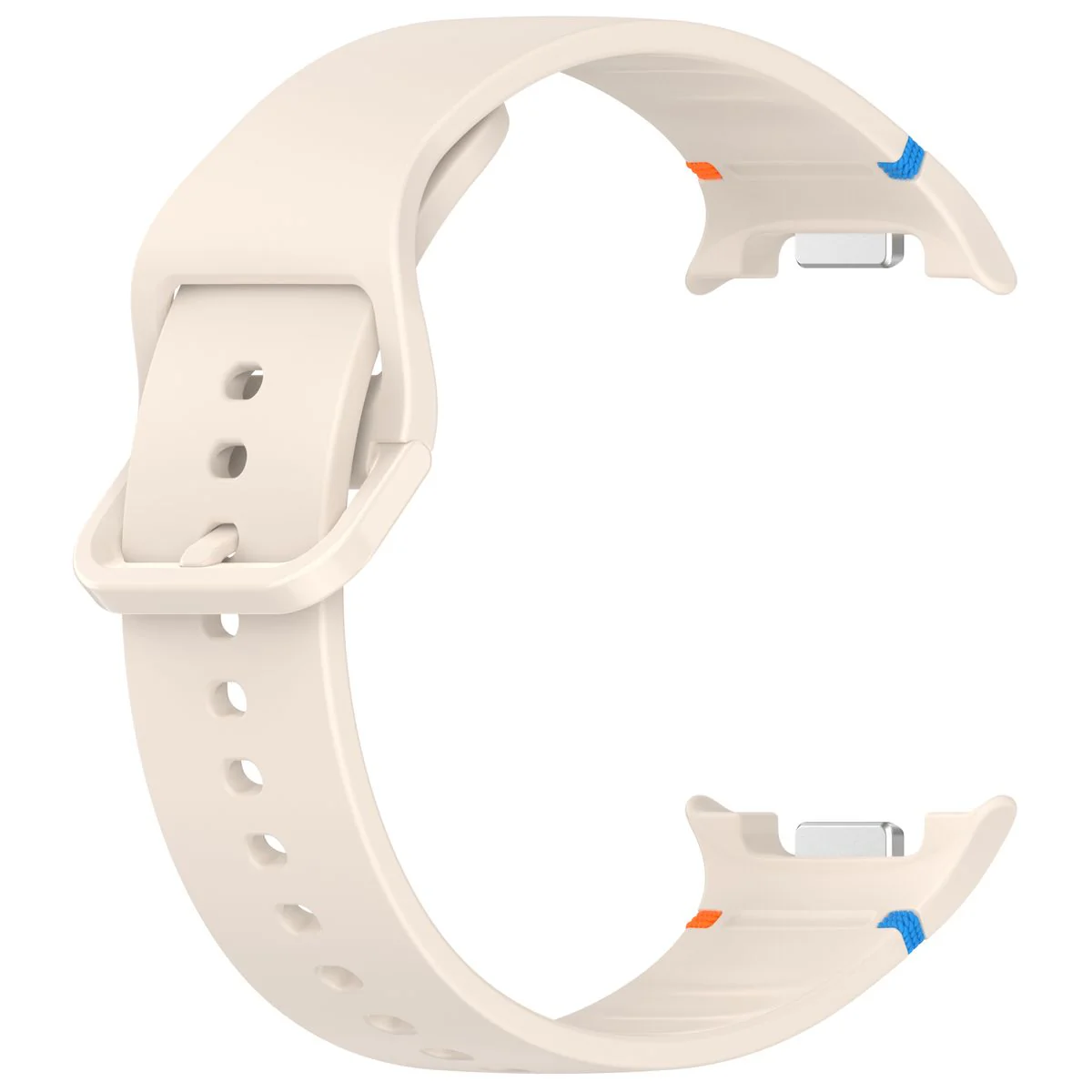 Armband für Galaxy Watch 8 40 mm / 44 mm / 8 Classic 46 mm, Bizon Strap Watch Silicone G, Beige - Image 3