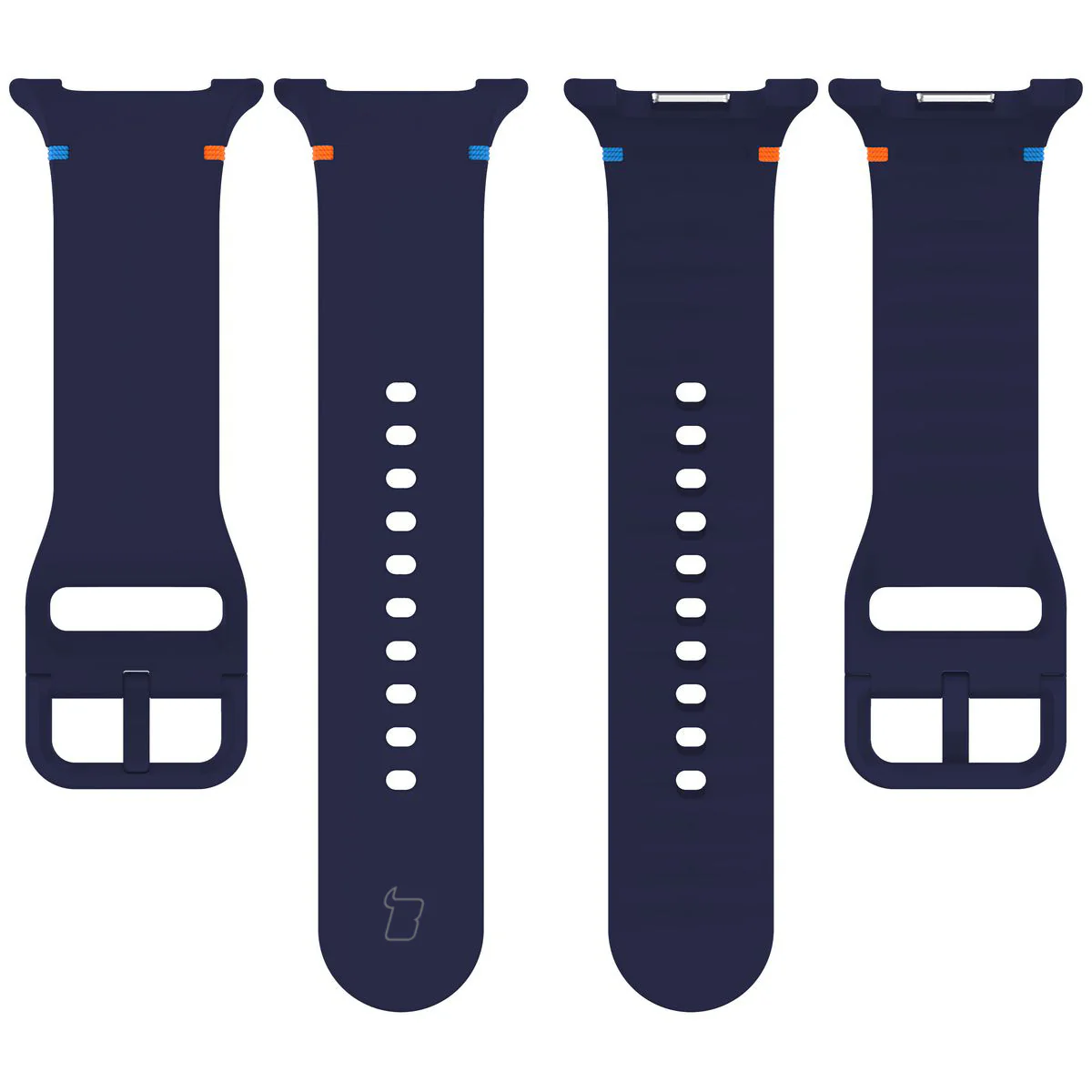 Armband für Galaxy Watch 8 40 mm / 44 mm / 8 Classic 46 mm, Bizon Strap Watch Silicone G, Marineblau - Image 4