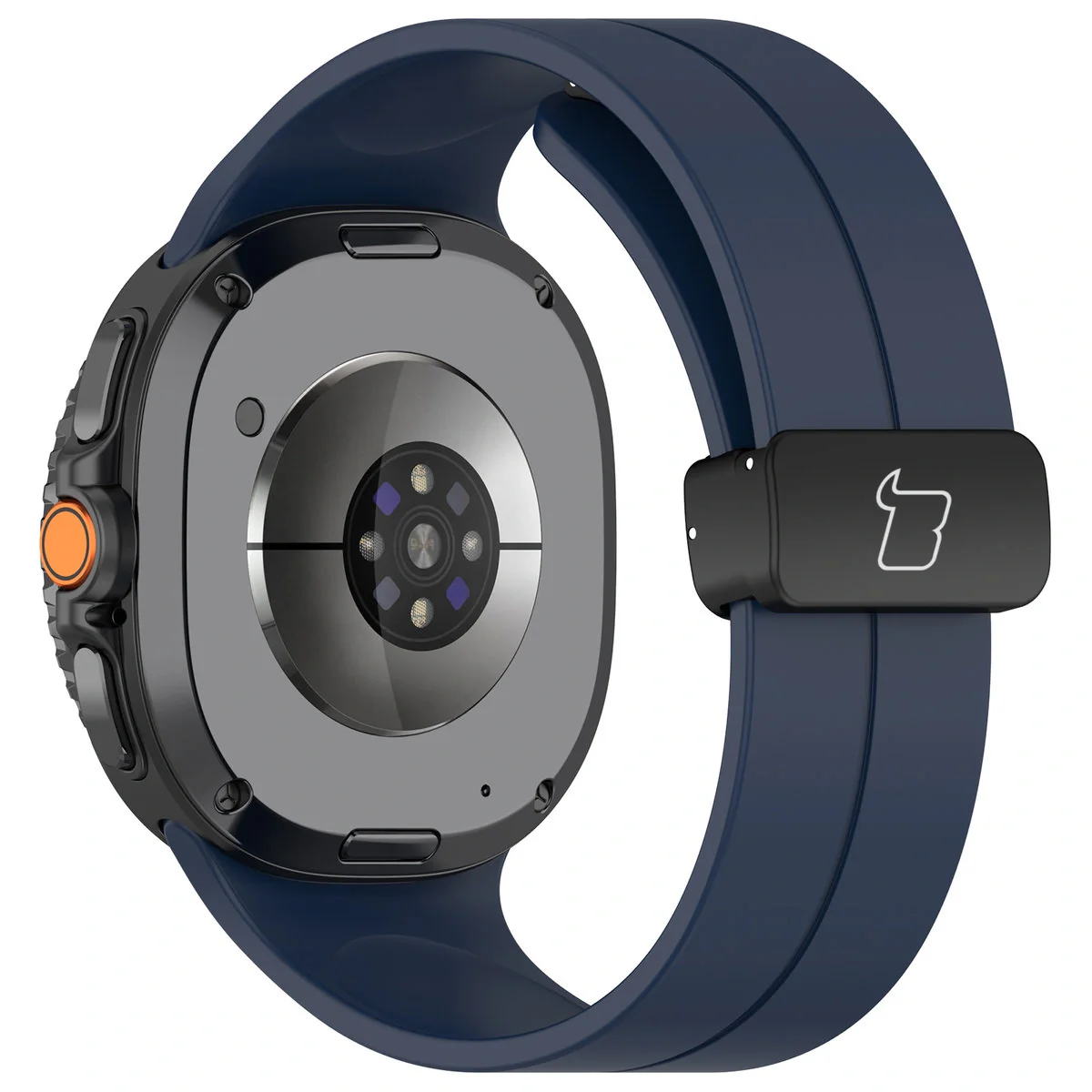 Armband für Galaxy Watch 8 40 mm / 44 mm / 8 Classic 46 mm, Bizon Strap Watch Silicone L, Dunkelblau - Image 3
