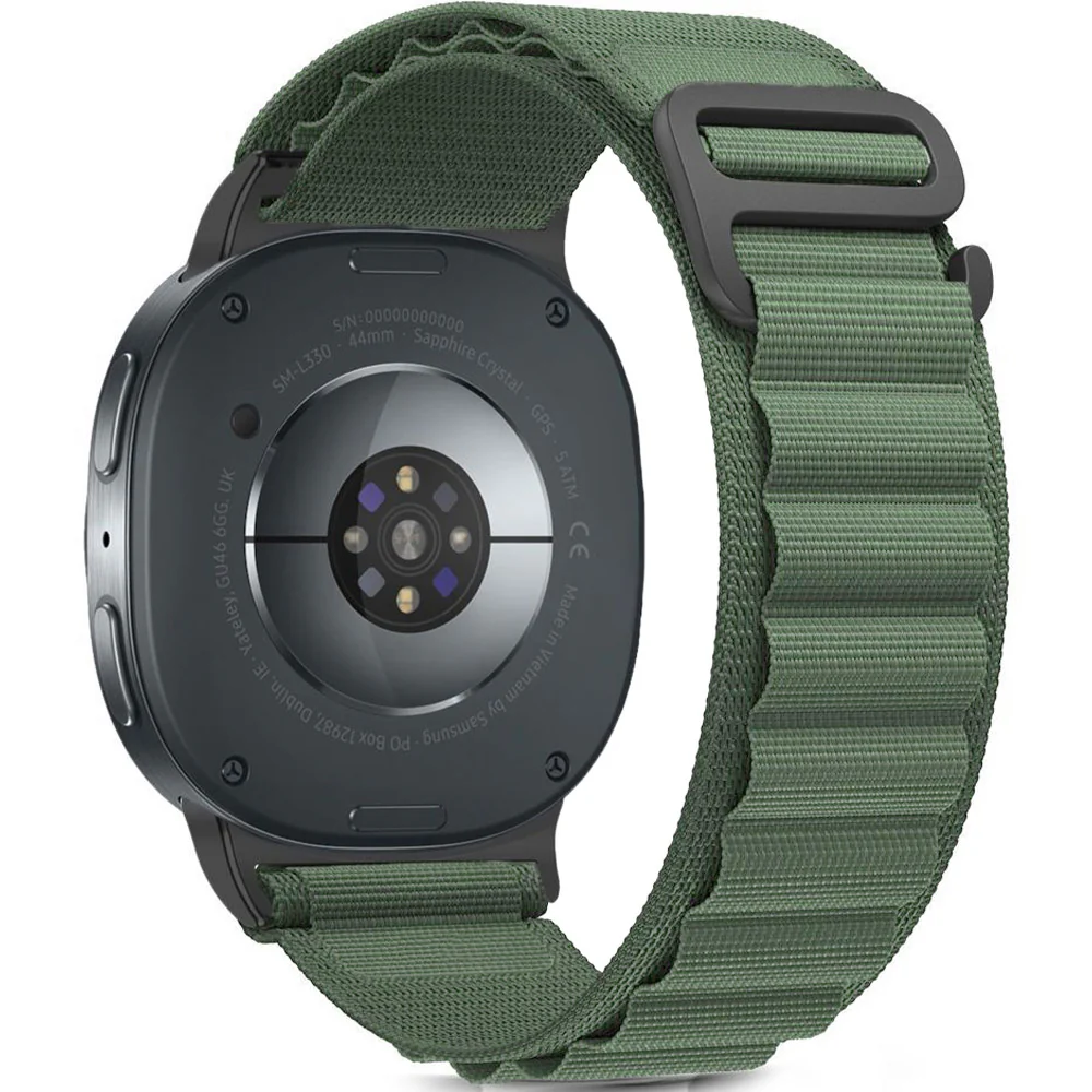 Armband für Galaxy Watch 8 40 mm / 44 mm / 8 Classic 46 mm, Tech-Protect Nylon Pro, Dunkelgrün - Image 2