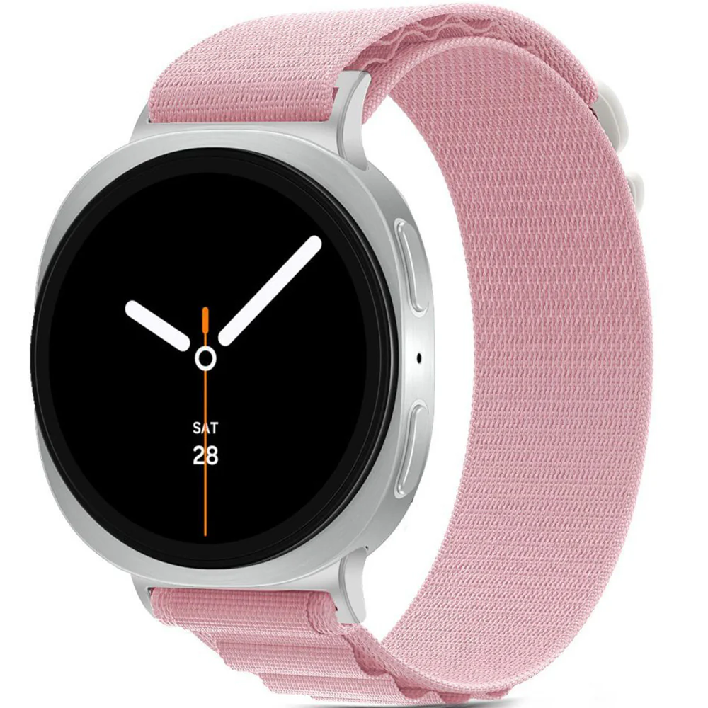 Armband für Galaxy Watch 8 40 mm / 44 mm / 8 Classic 46 mm, Tech-Protect Nylon Pro, Rosa