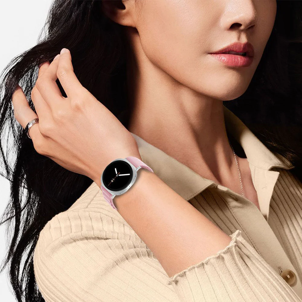 Armband für Galaxy Watch 8 40 mm / 44 mm / 8 Classic 46 mm, Tech-Protect Nylon Pro, Rosa - Image 3