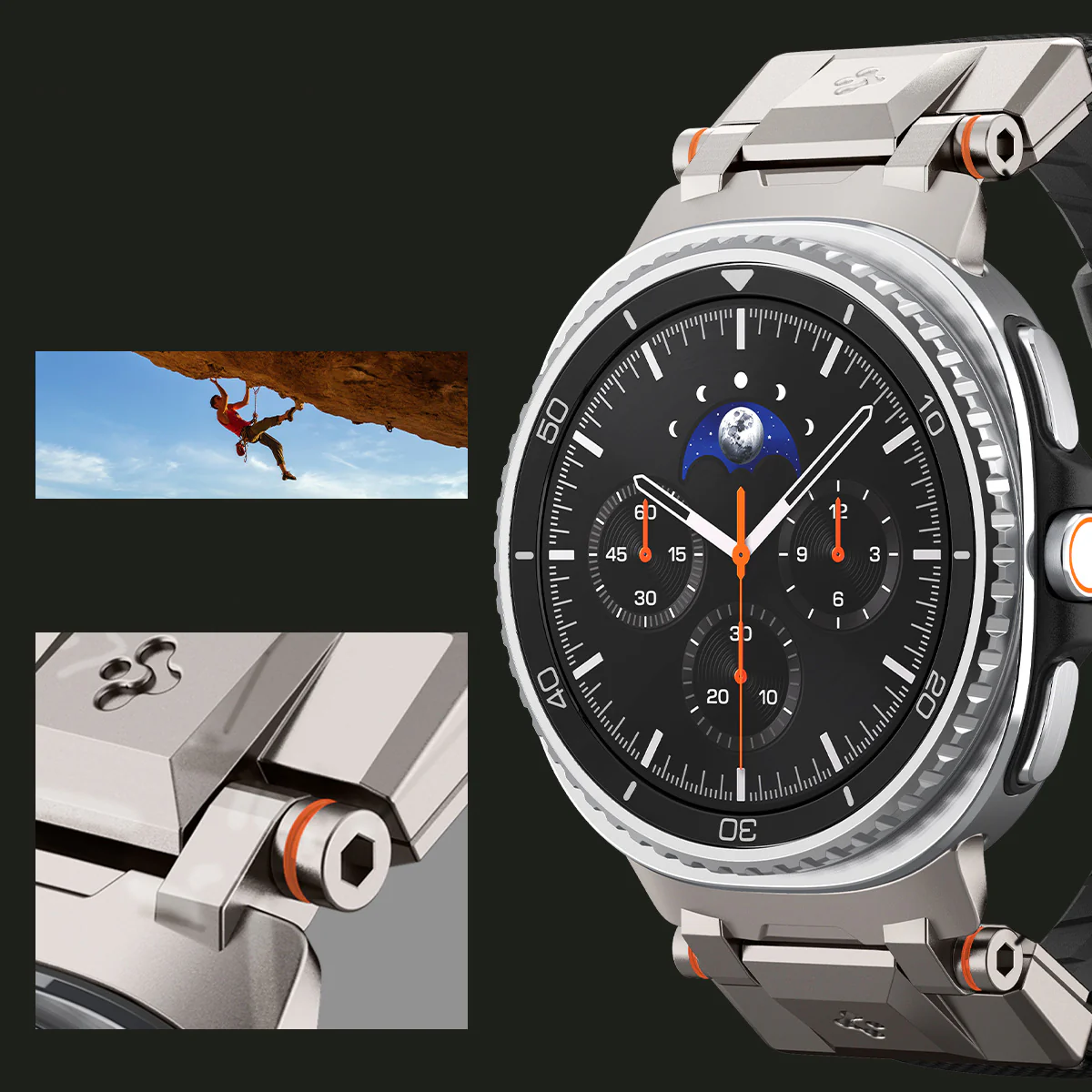 Armband für Galaxy Watch 8 / Classic, Spigen DuraPro Armor, Schwarz - Image 12
