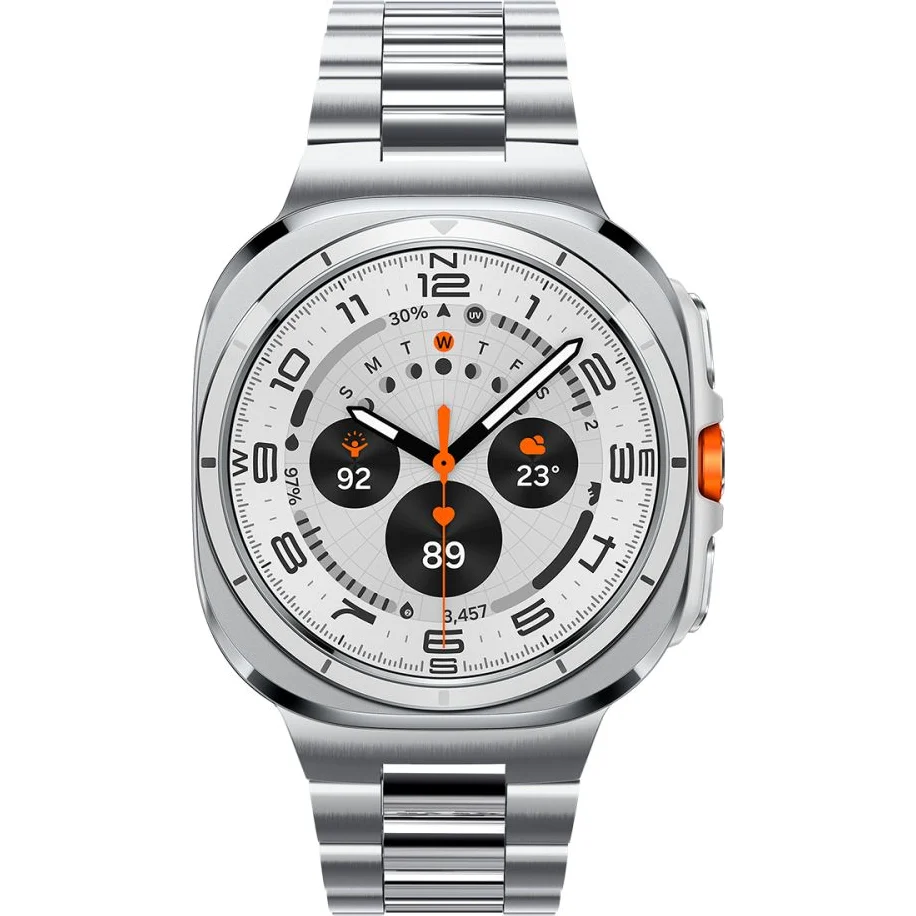 Armband für Galaxy Watch Ultra 2 / 1, Spigen Modern Fit, Silbern - Image 3