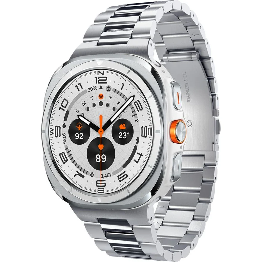 Armband für Galaxy Watch Ultra 2 / 1, Spigen Modern Fit, Silbern - Image 8