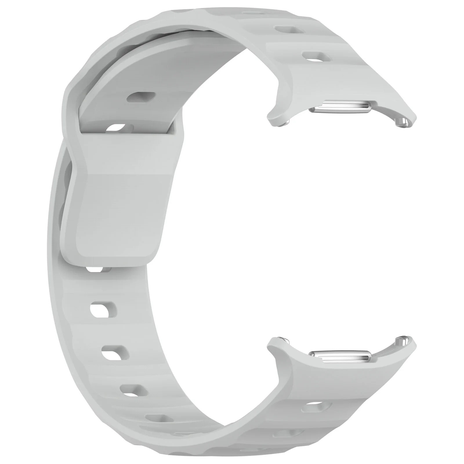 Armband für Galaxy Watch Ultra 2 / 1, Bizon Strap Watch Silicone G, Hellgrau - Image 5