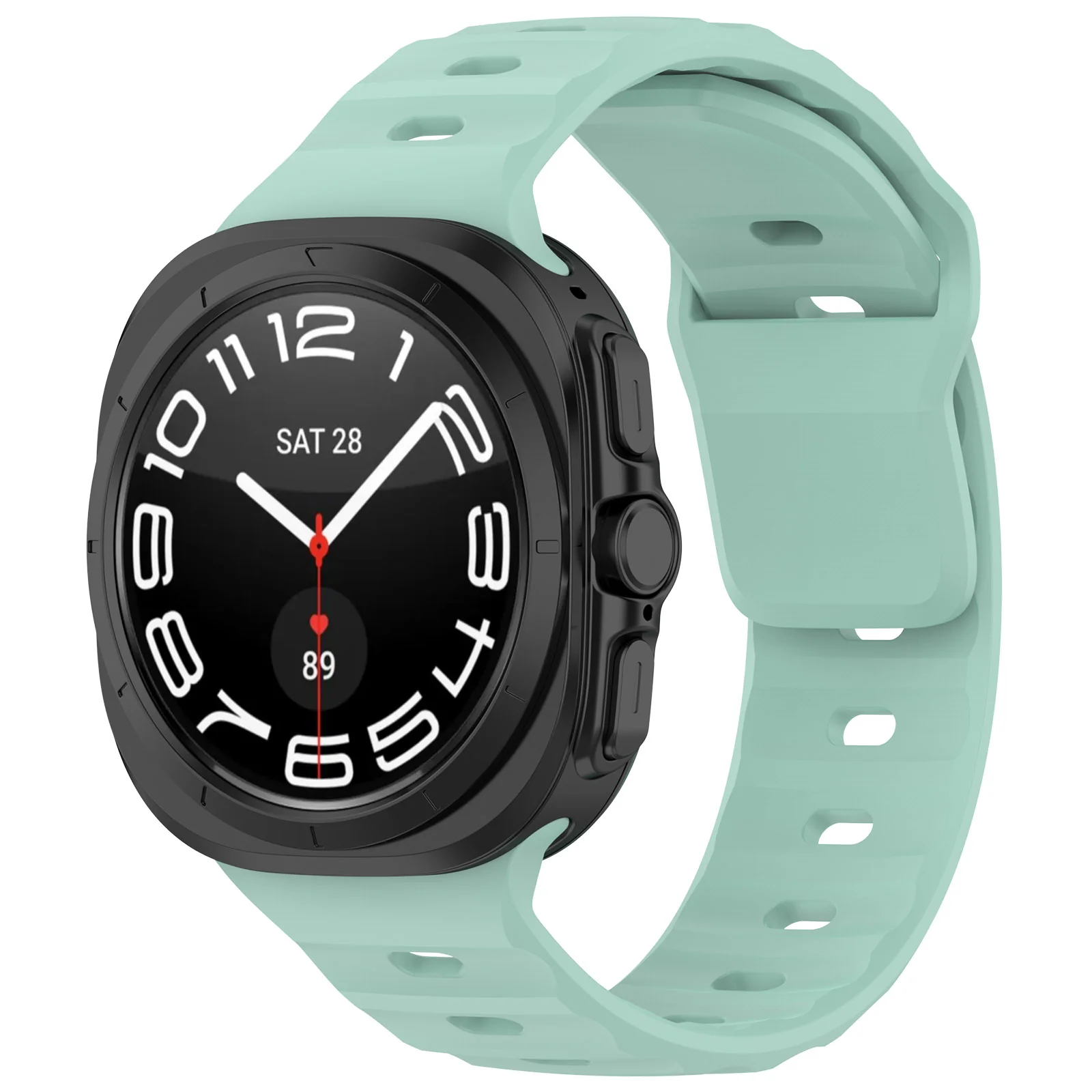 Armband für Galaxy Watch Ultra 2 / 1, Bizon Strap Watch Silicone G, Minze