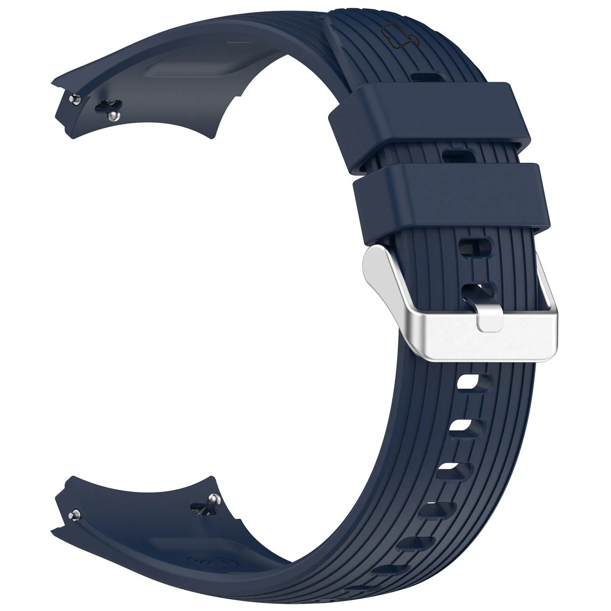 Armband für Huawei Watch 5 42 mm, Bizon Strap Watch Silicone T, Dunkelblau - Image 3