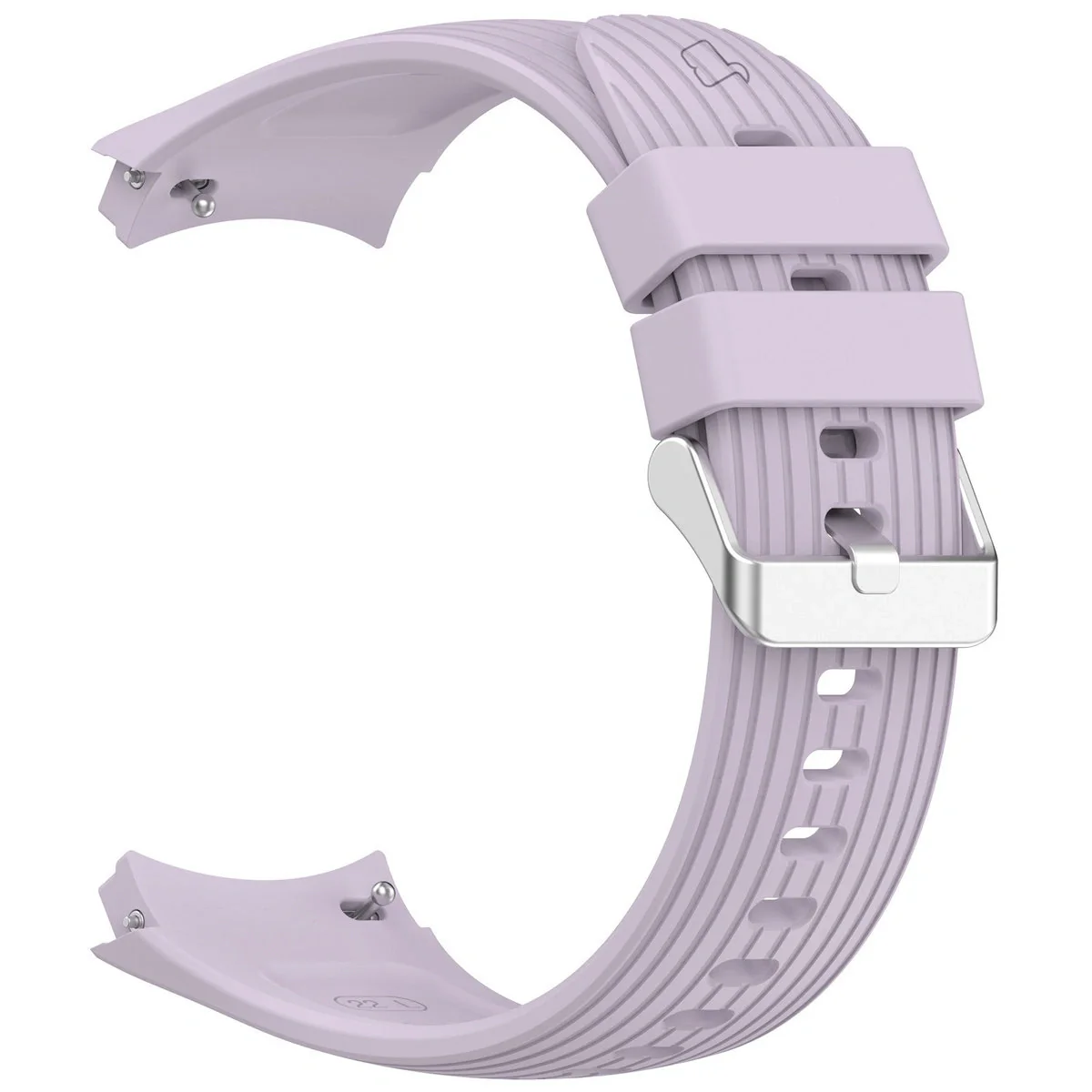 Armband für Huawei Watch 5 42 mm, Bizon Strap Watch Silicone T, Lila - Image 3
