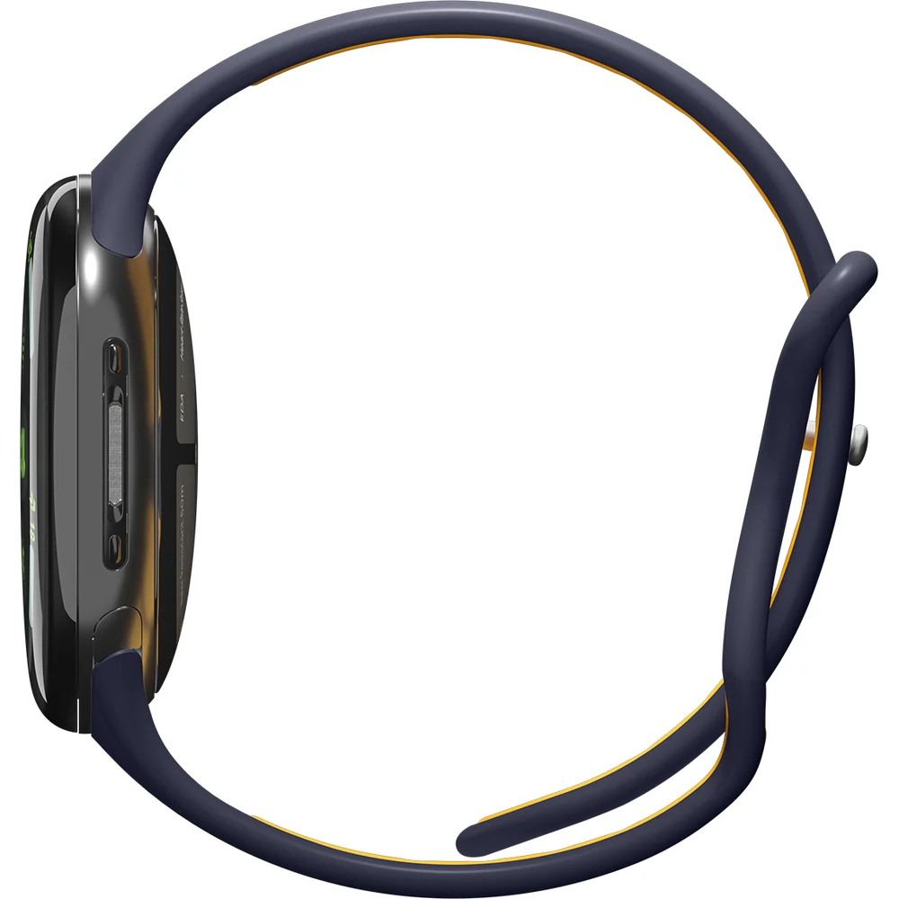 Armband für Pixel Watch 4/3/2/1 (41 mm), Spigen Nano Pop, Dunkelblau-Gelb - Image 10