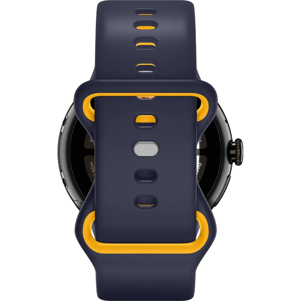 Armband für Pixel Watch 4/3/2/1 (41 mm), Spigen Nano Pop, Dunkelblau-Gelb - Image 8