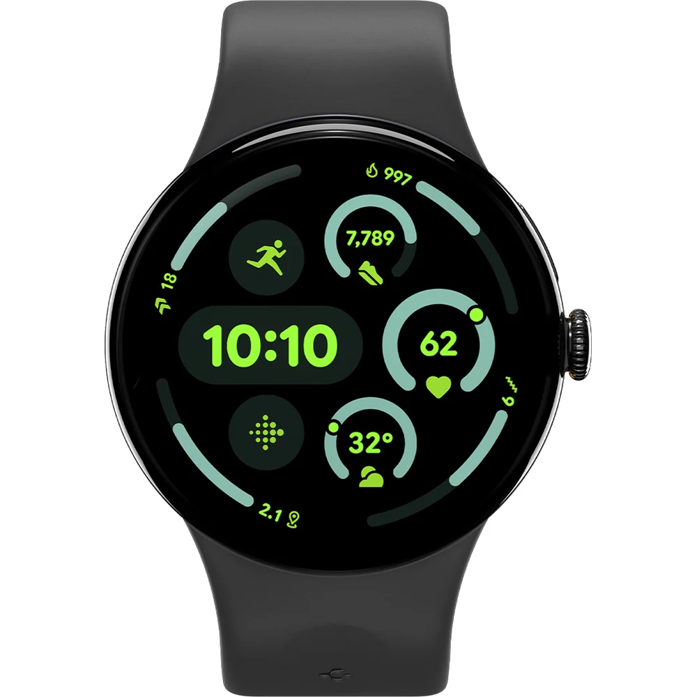 Armband für Pixel Watch 4/3 (45 mm), Spigen Nano Pop, Schwarz-Grau - Image 9