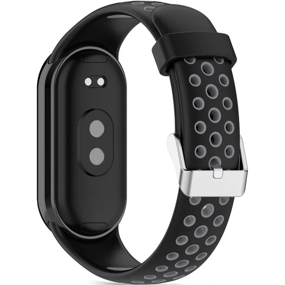 Armband für Xiaomi Smart Band 10 / 9 / 9 NFC / 8, Tech-Protect Iconband Air, Schwarz-Grau