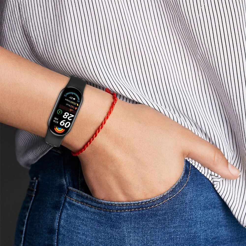 Armband für Xiaomi Smart Band 10 / 9 / 9 NFC / 8, Tech-Protect Iconband Air, Schwarz-Rot - Image 3