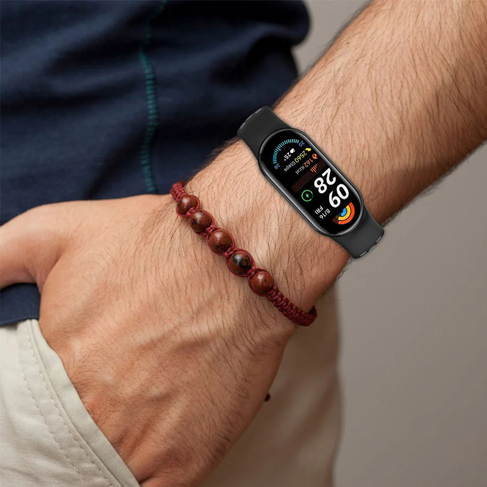 Armband für Xiaomi Smart Band 10 / 9 / 9 NFC / 8, Tech-Protect Iconband Air, Schwarz-Rot - Image 4