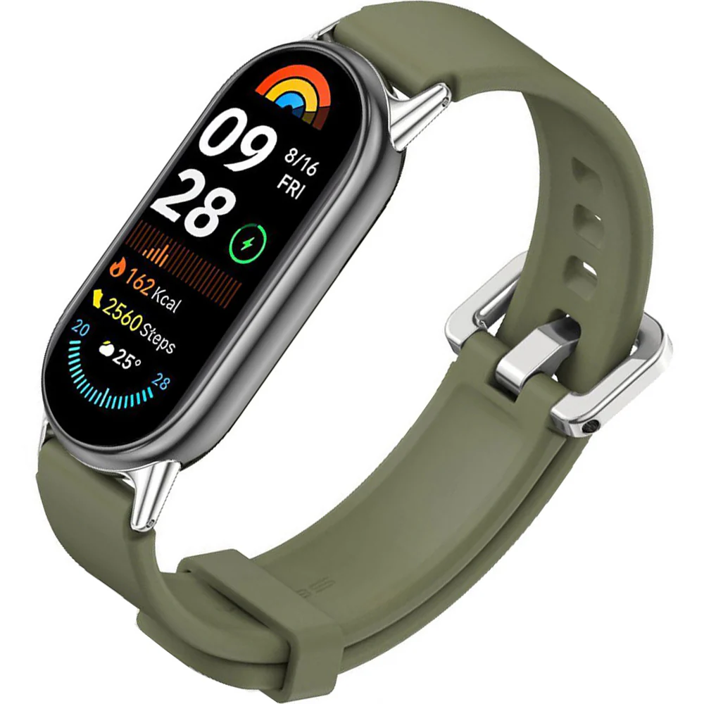Armband für Xiaomi Smart Band 10 / 9 / 9 NFC / 8, Tech-Protect Iconband Classic, Dunkelgrün - Image 3