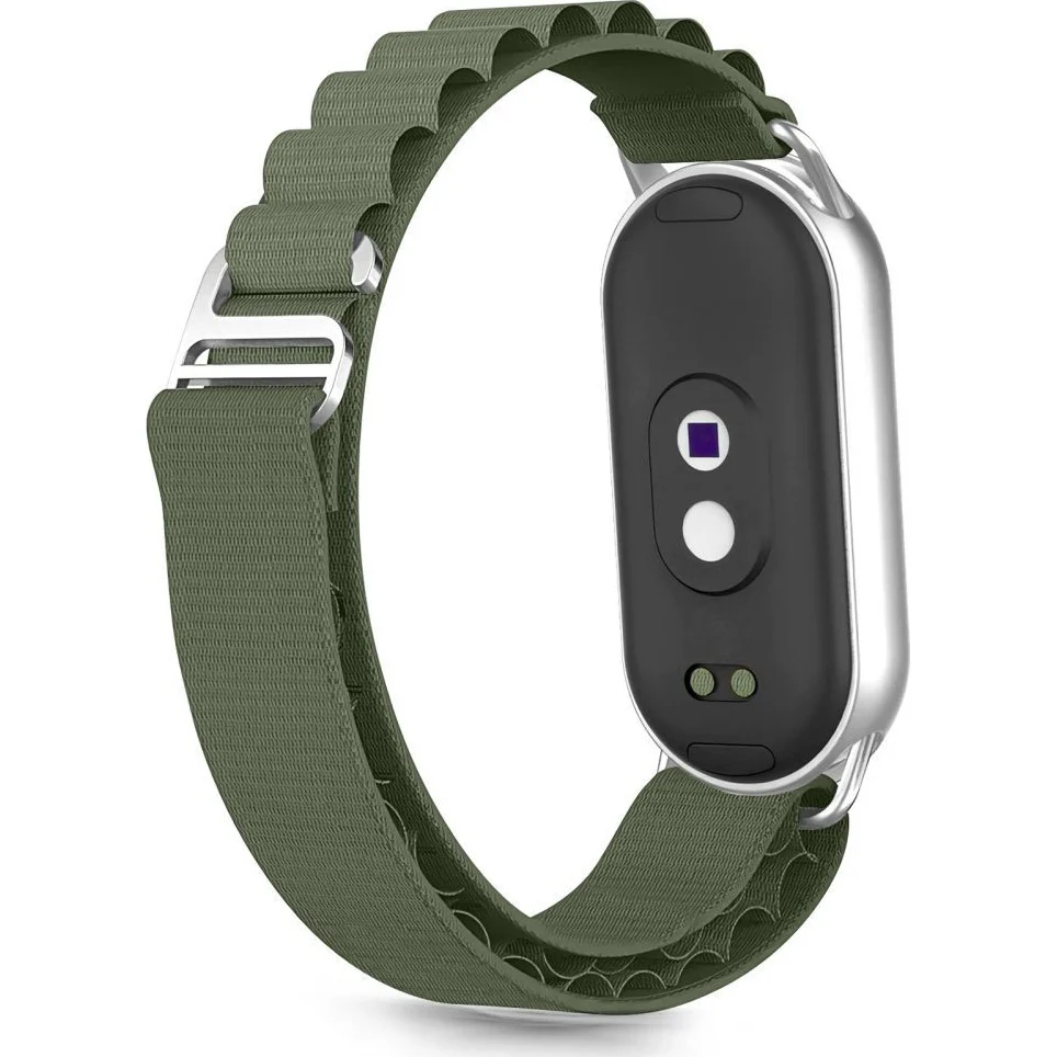 Armband für Xiaomi Smart Band 10 / 9 / 9 NFC / 8, Tech-Protect Nylon Pro, Grün - Image 3