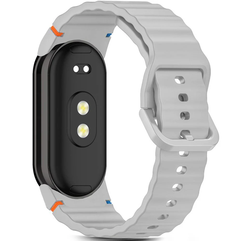 Armband für Xiaomi Smart Band 10 / 9 / 9 NFC / 8, Tech-Protect Silicone Sport, Grau - Image 2