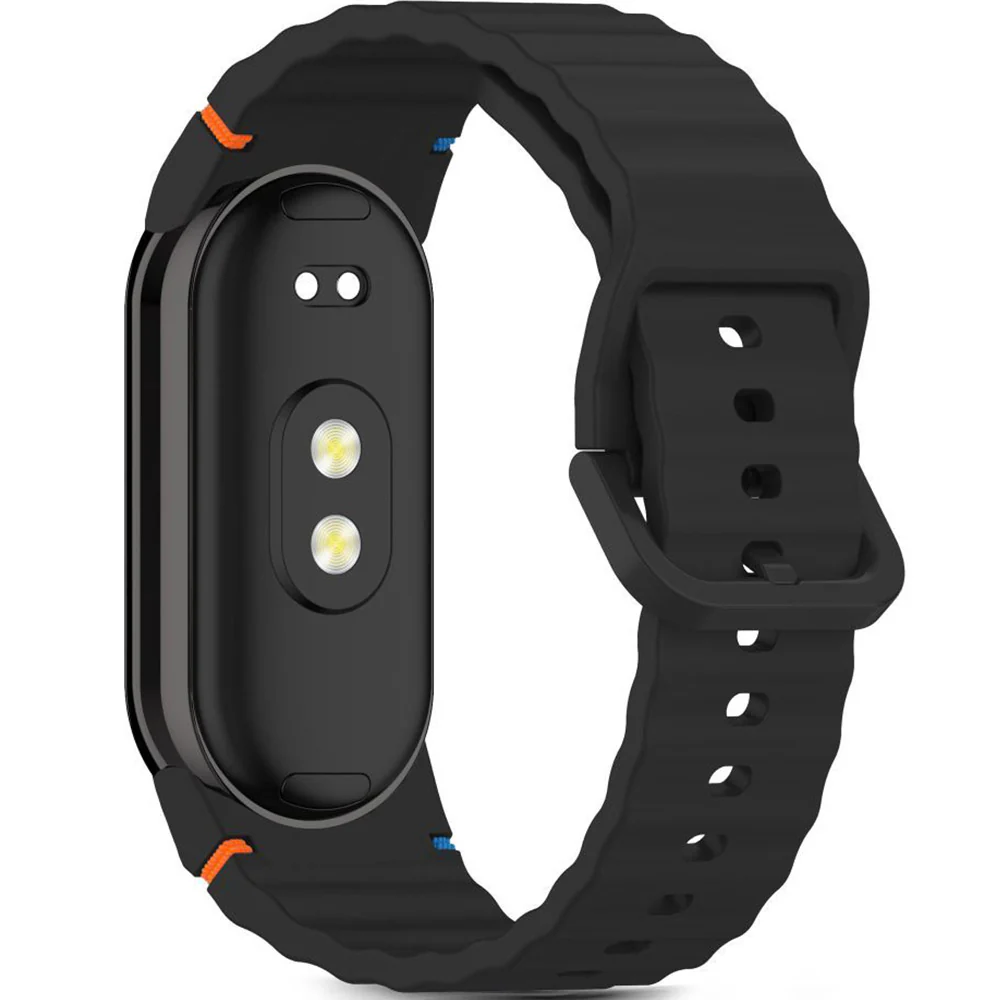 Armband für Xiaomi Smart Band 10 / 9 / 9 NFC / 8, Tech-Protect Silicone Sport, Schwarz - Image 2