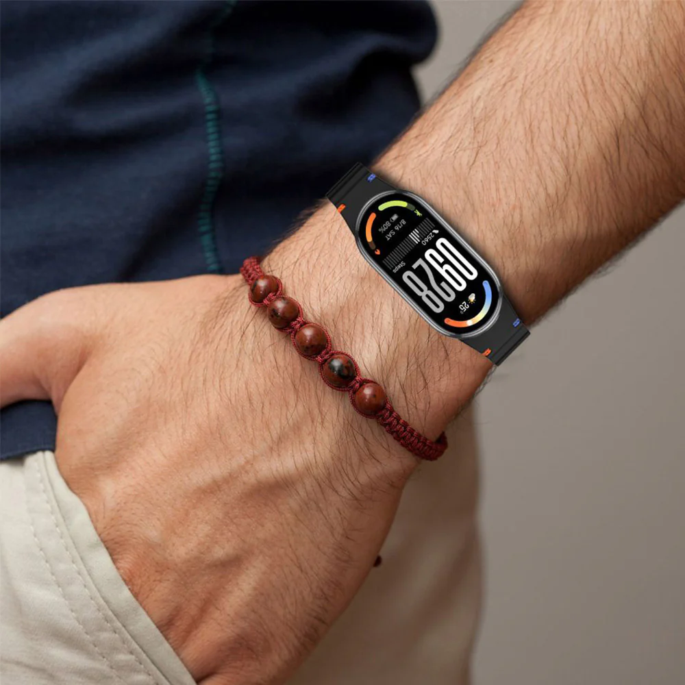 Armband für Xiaomi Smart Band 10 / 9 / 9 NFC / 8, Tech-Protect Silicone Sport, Schwarz - Image 3