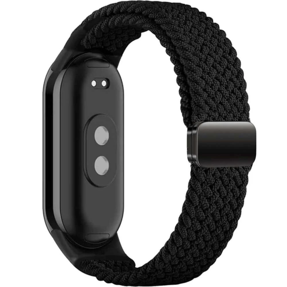 Armband für Xiaomi Smart Band 9 / 9 NFC / 8, Tech-Protect Nylonmag, Schwarz - Image 2