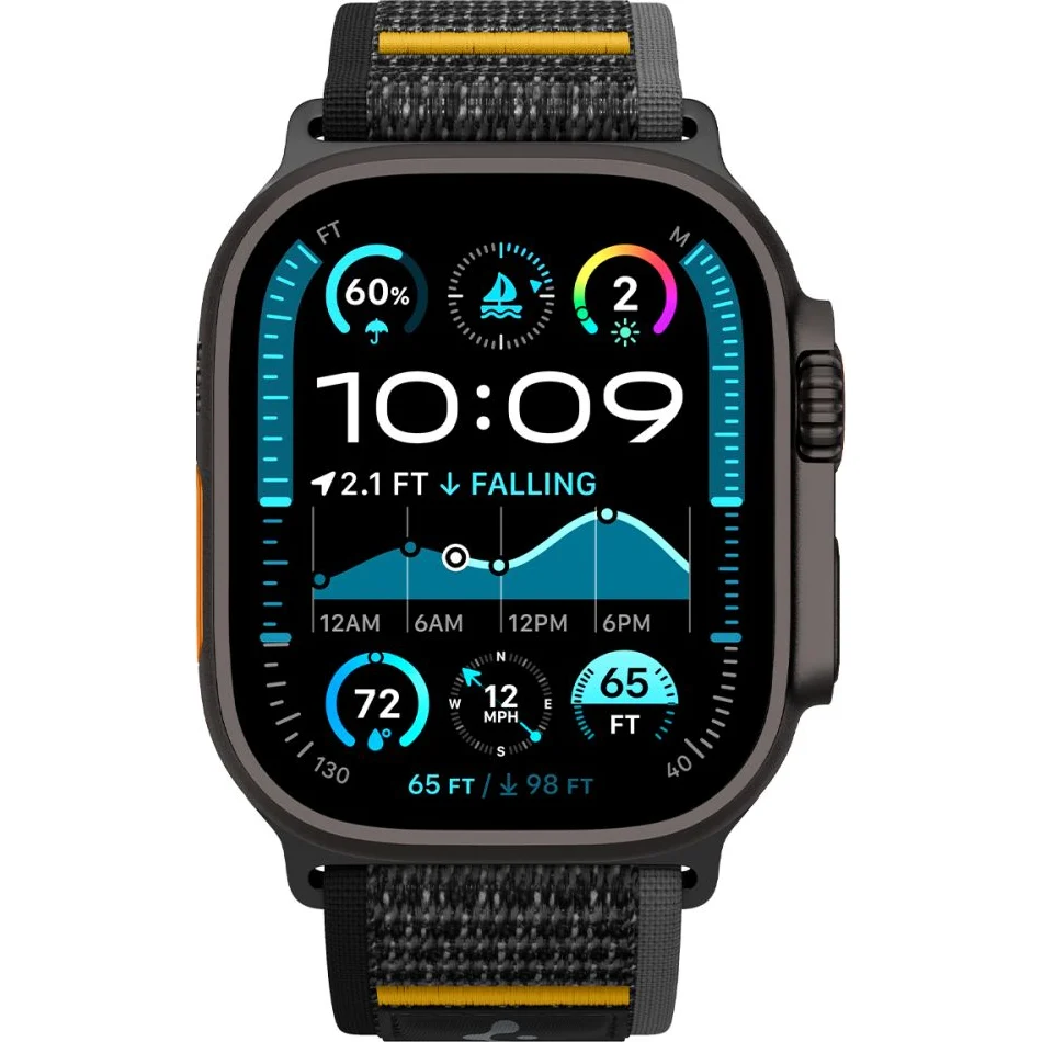 Armband für Apple Watch 49/46/45/44 mm, Spigen Athlex Air, Schwarz - Image 5