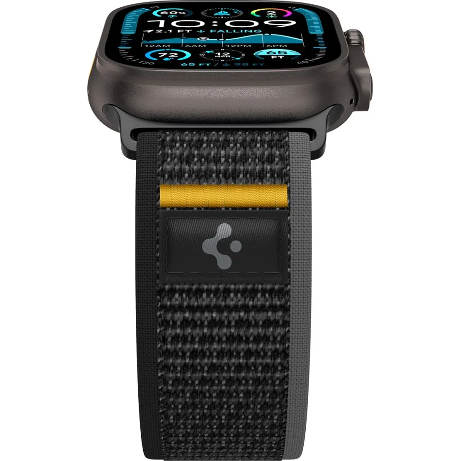 Armband für Apple Watch 49/46/45/44 mm, Spigen Athlex Air, Schwarz - Image 8