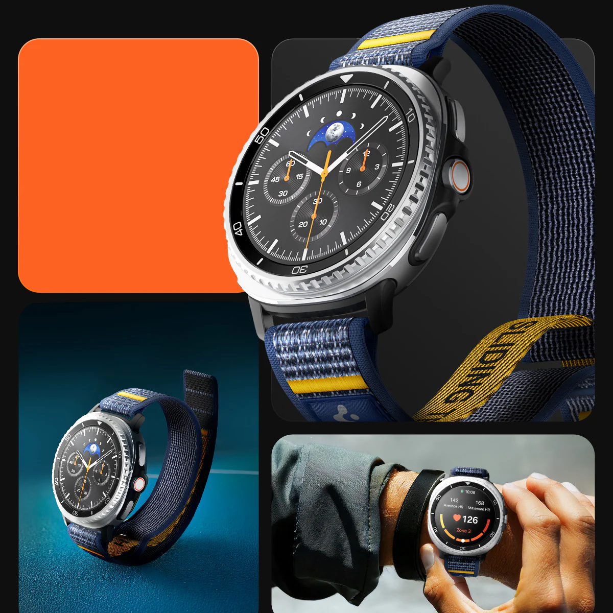 Armband für Galaxy Watch 8 / 8 Classic, Spigen Athlex Air, Dunkelblau - Image 18