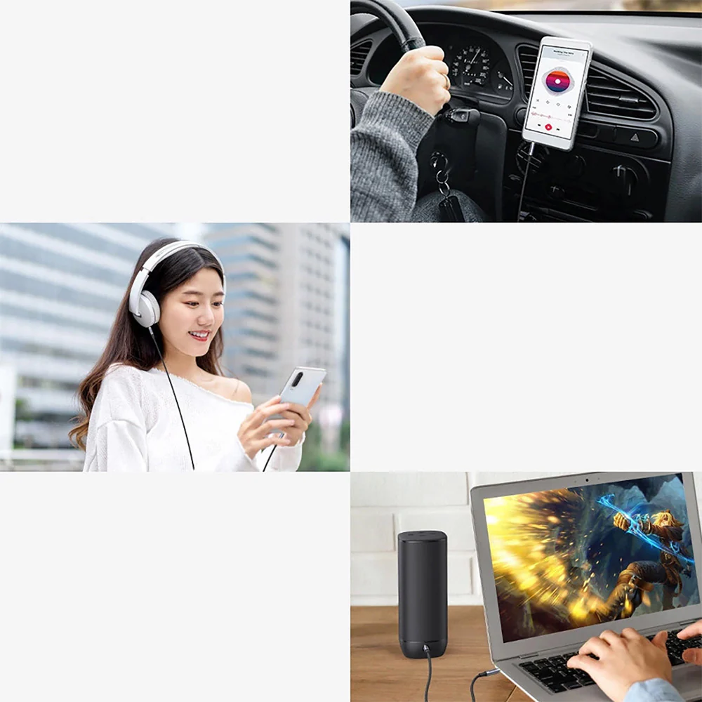 Audiokabel AUX Mini-Jack 3,5 mm (männlich) zu Mini-Jack 3,5 mm (männlich), Ugreen AV183, 1m, Schwarz - Image 4