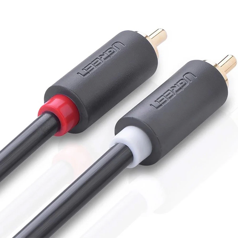 Audiokabel Ugreen 2RCA zu 2RCA (männlich), 2m, Ugreen AV104, Dunkelgrau - Image 4