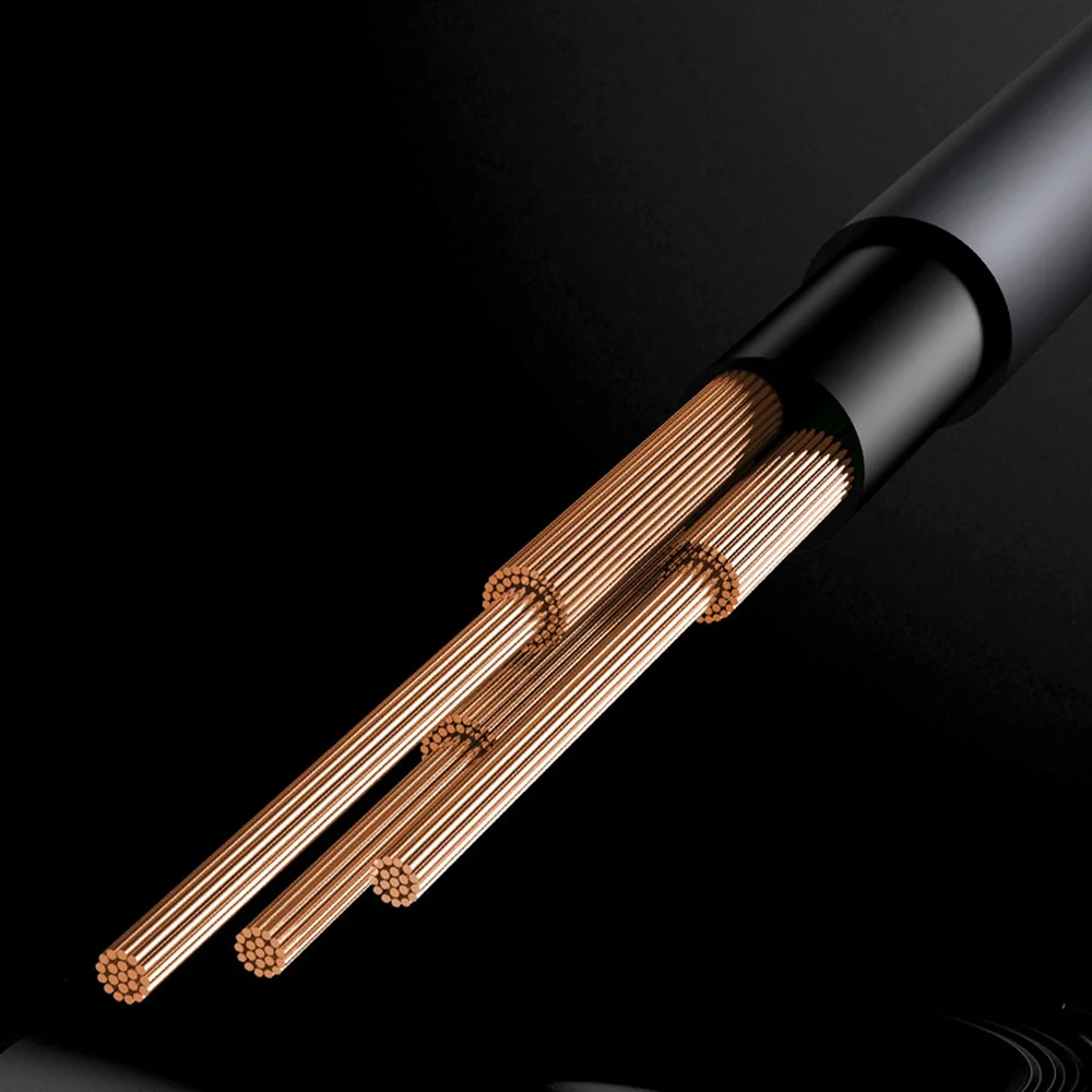 Audiokabel USB-C zu AUX 3,5 mm mini jack für Smartphone/Tablet, 1,2m, Baseus Yiven M01, Schwarz-Gold - Image 11