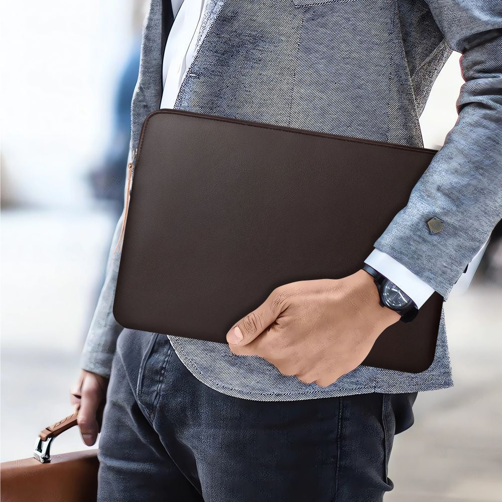 Laptoptasche für 13-14“ Laptop, Tech-Protect Fleeke,  Dunkelbraun - Image 13