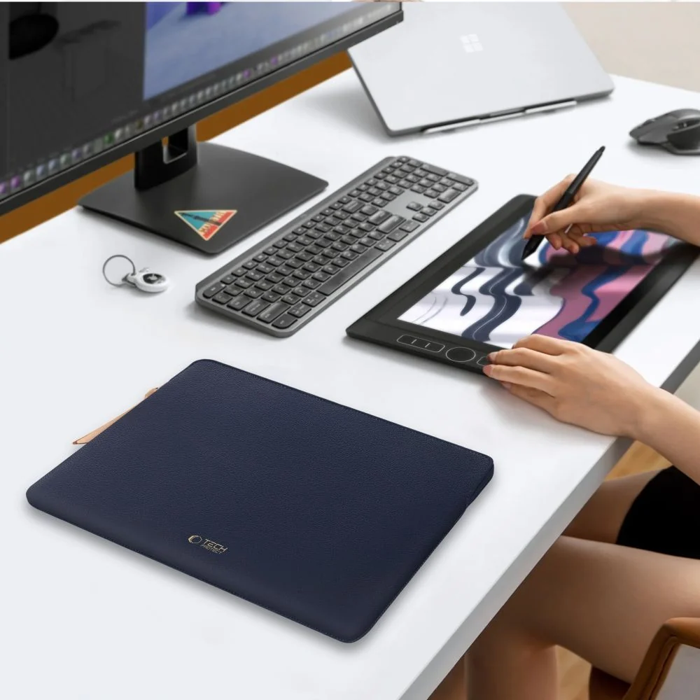 Laptoptasche für 15-16“ Laptop, Tech-Protect Fleeke, Dunkelblau - Image 10