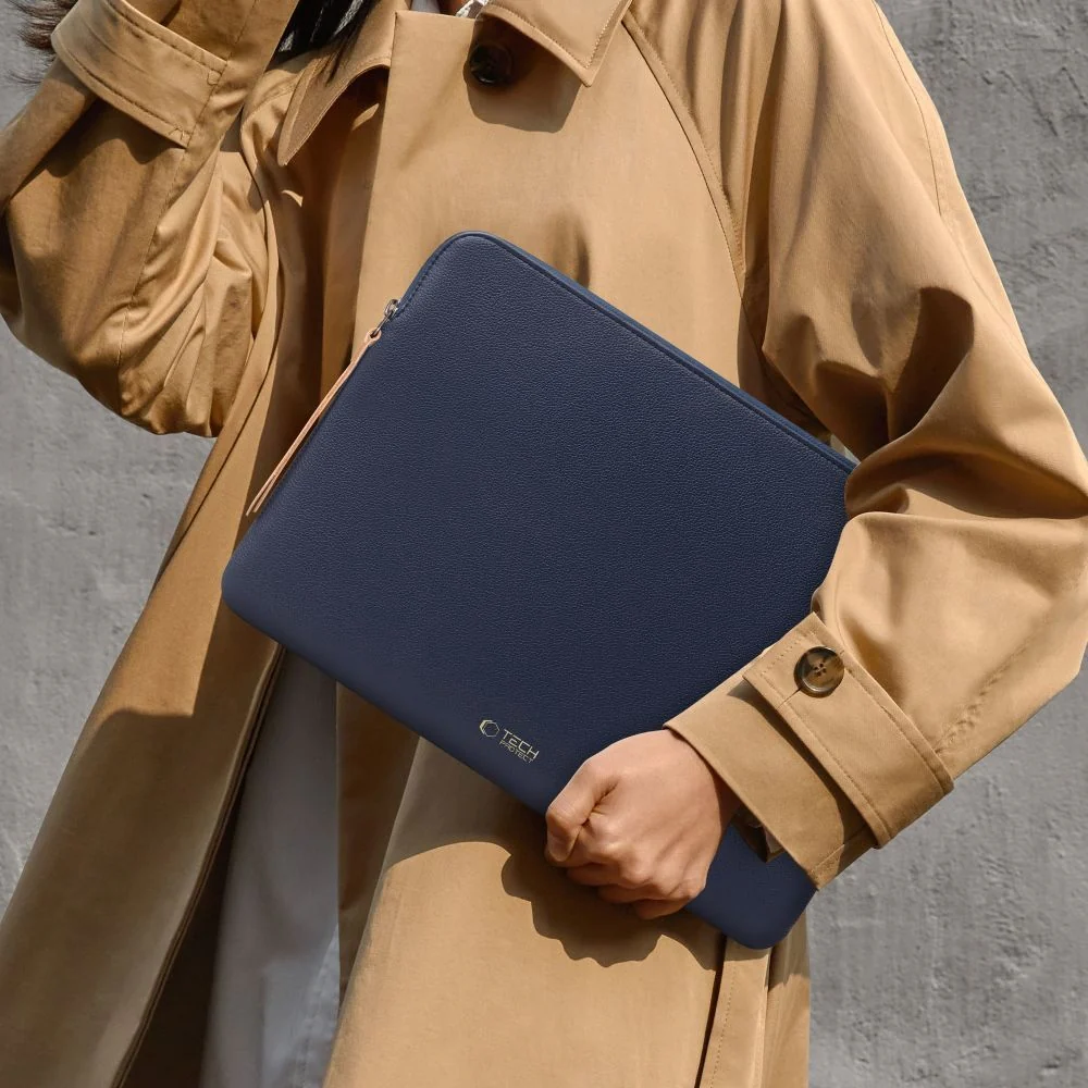 Laptoptasche für 15-16“ Laptop, Tech-Protect Fleeke, Dunkelblau - Image 12
