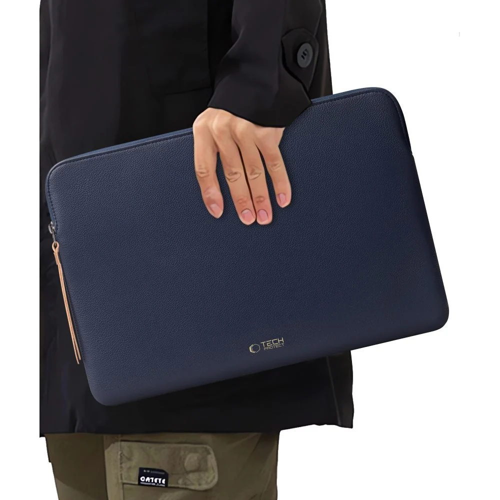 Laptoptasche für 15-16“ Laptop, Tech-Protect Fleeke, Dunkelblau - Image 15