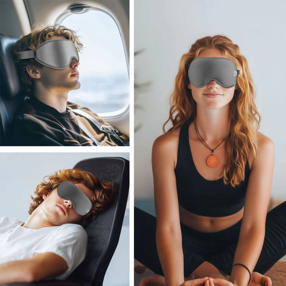 Augenmaske ohne Druck, Tech-Protect Eyeshade Sleep, Grau - Image 2
