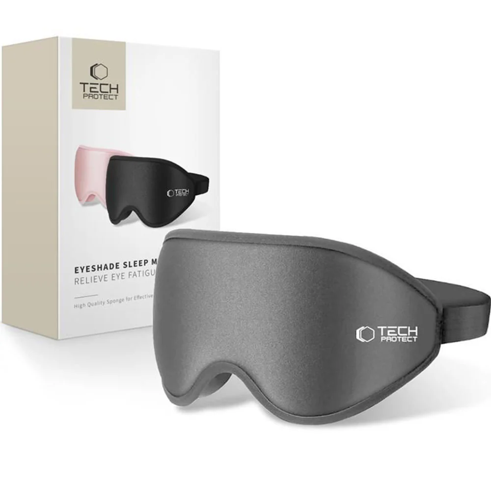 Augenmaske ohne Druck, Tech-Protect Eyeshade Sleep, Grau - Image 8