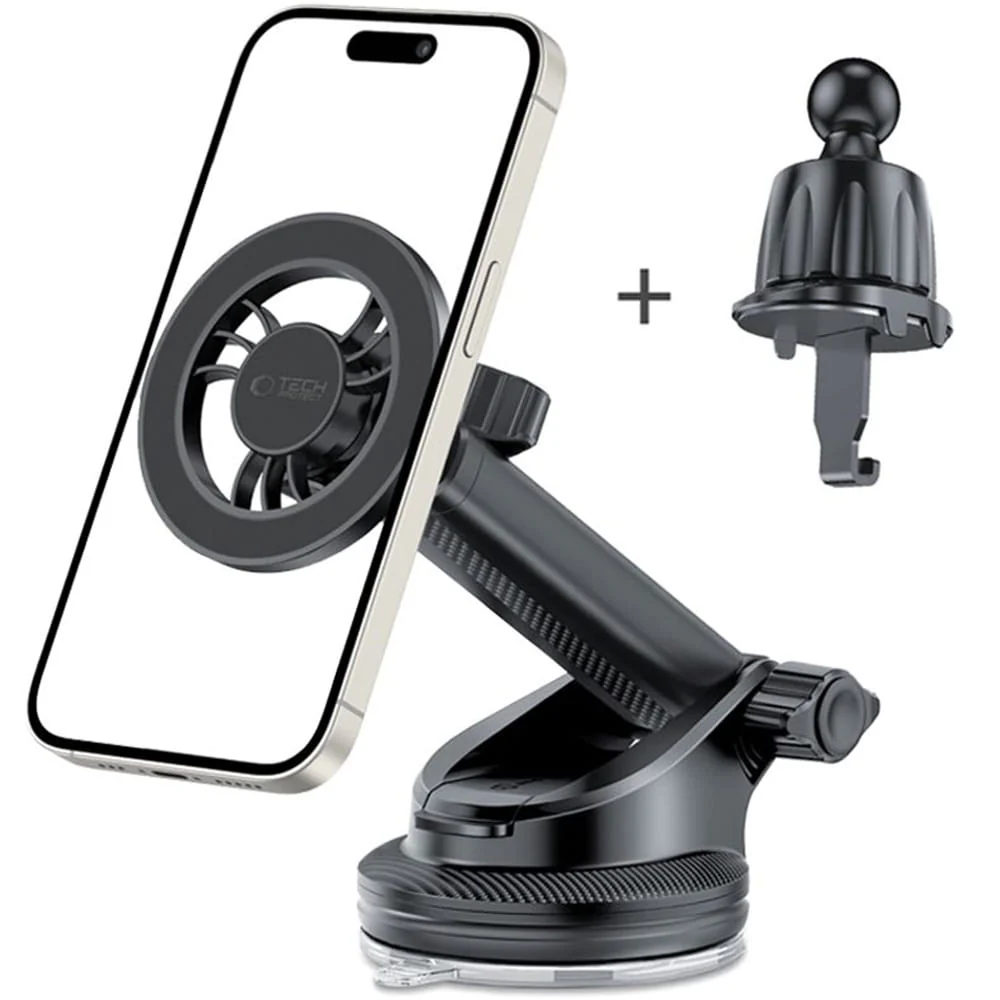 Auto Handyhalterung Tech-Protect N56 Magnetic MagSafe Dashboard Vent Car Mount, Schwarz - Image 2