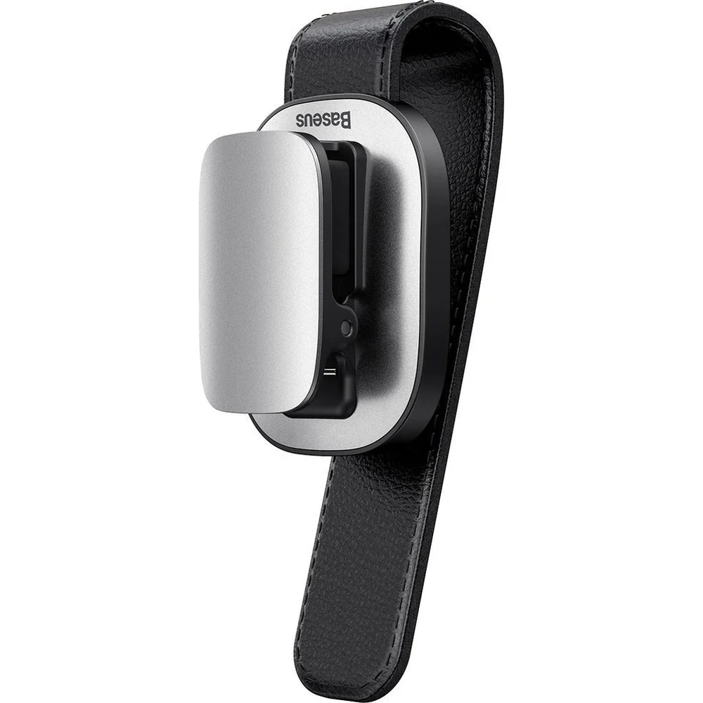 Autohalterung / Brillenclip Baseus Platinum Vehicle Eyewear Clip, Schwarz / Silbern