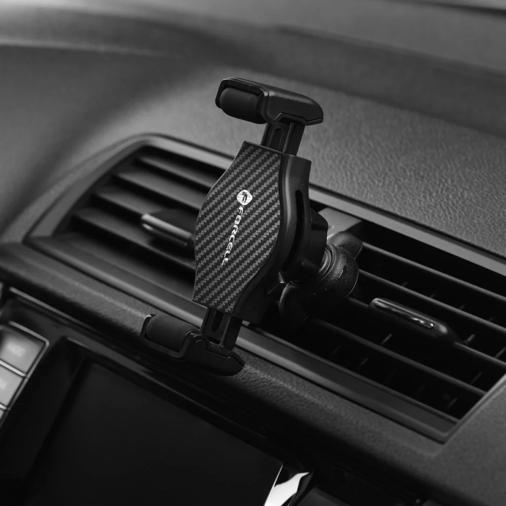 Autohalterung für das Lüftungsgitter, Forcell CARBON H-CF509, Schwarz - Image 9