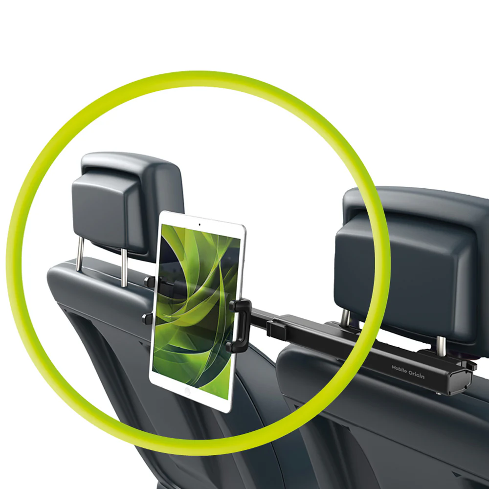 Autohalterung für Kopfstütze für Tablet / Telefon von 4,7" bis 12,9“, Mobile Origin CA17, Schwarz - Image 8