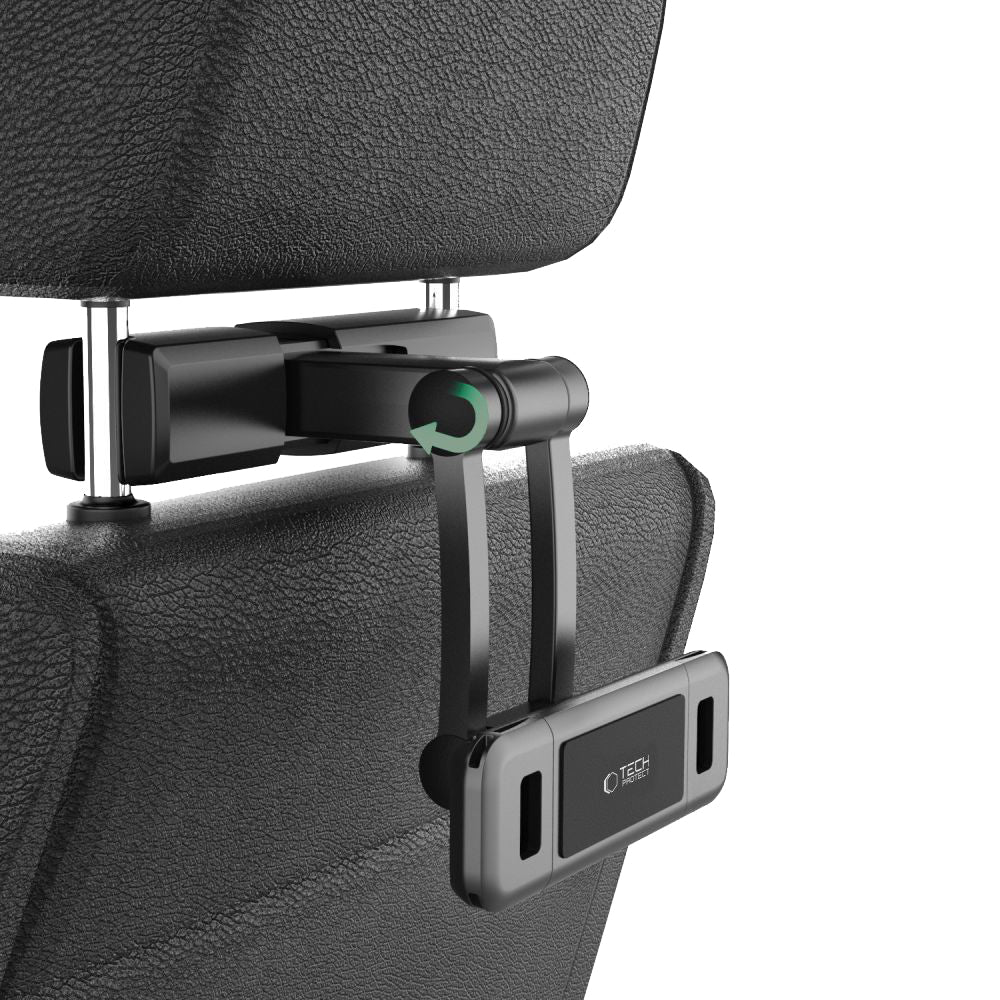 Autohalterung für Kopfstütze für Tablet/Telefon, Tech-Protect V2 Stretchable Headrest Car Mount, Schwarz - Image 5