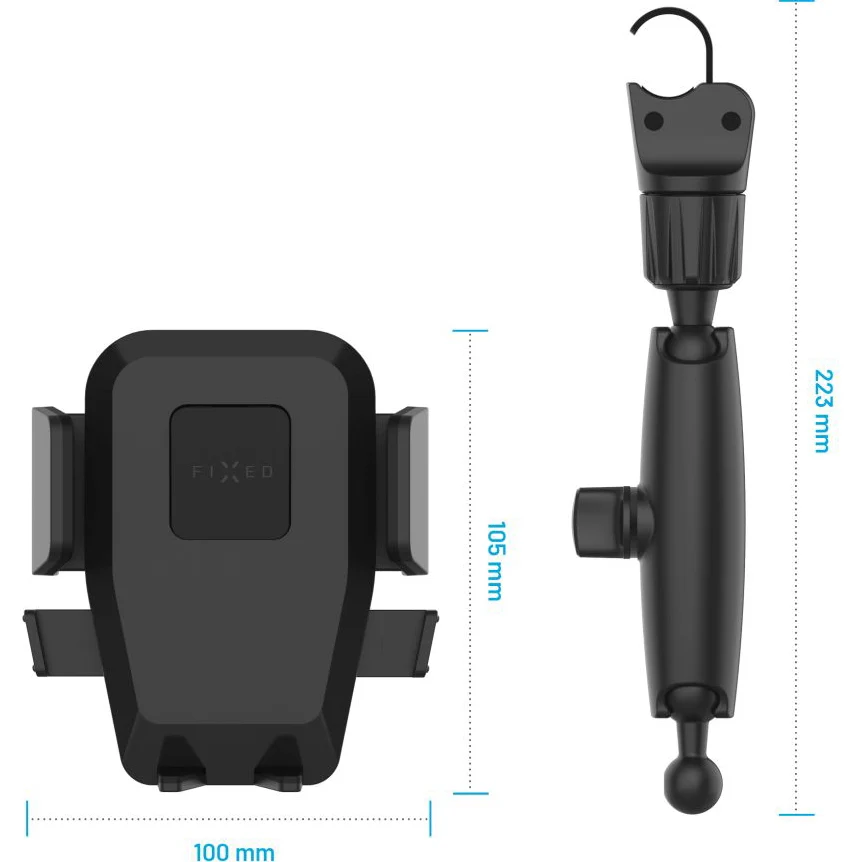 Autohalterung für Rückspiegel, Fixed Iconiq Mirror, Schwarz - Image 7