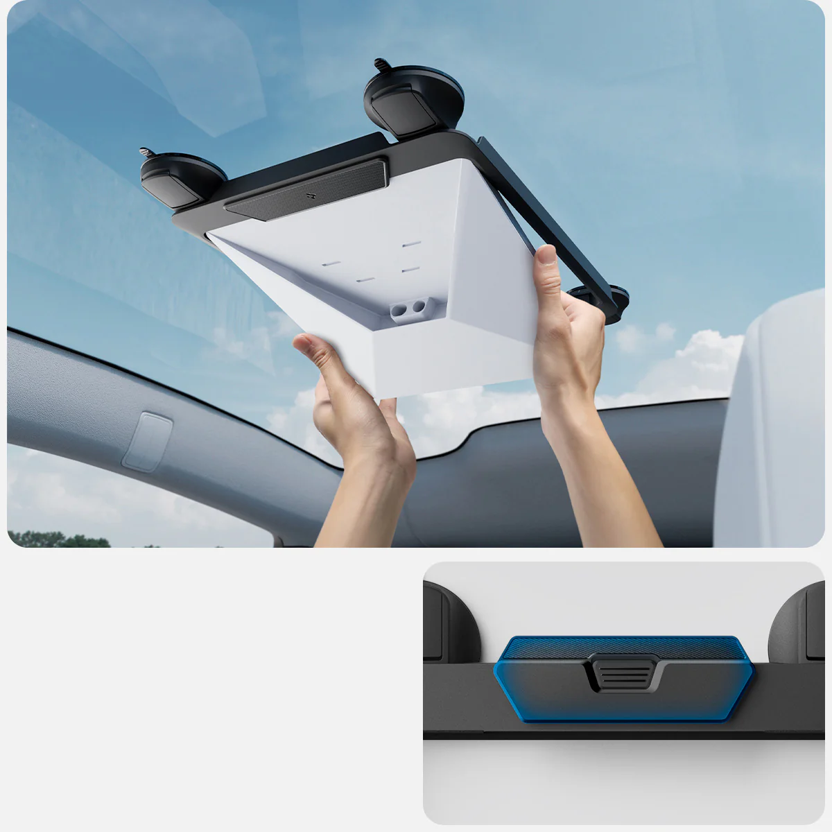 Autohalterung für Starlink Mini, Spigen Window Car Mount STL100, Schwarz - Image 9