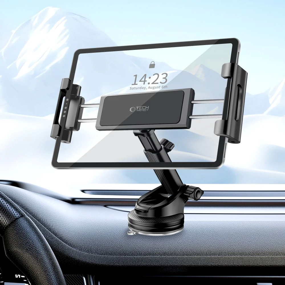 Autohalterung für tablet für Cockpit / Windschutzscheibe Tech-Protect V4 Universal, Schwarz - Image 5